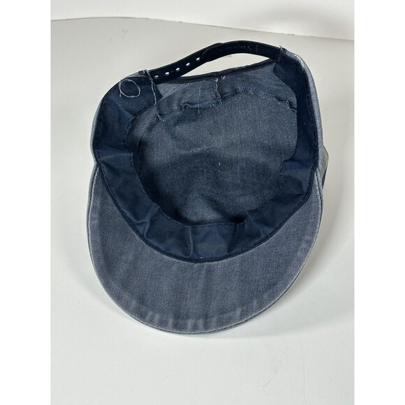 Vintage ALABAMA Mountain Music Adjustable Hat/ Cap Strapback Blue Distressed 80s - Picture 9 of 12